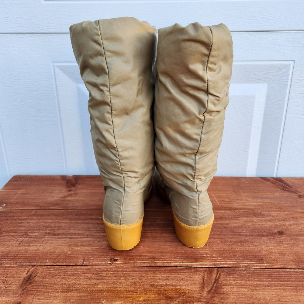 80's Tan Winter Western Boots- Sz 8 - Picture 7 of 10